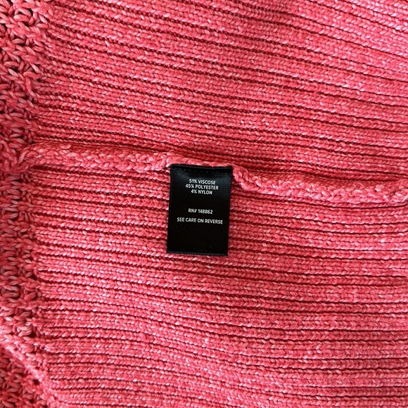 Torrid - Waffle Knit Open Front Sweater Coral - Picture 11 of 11